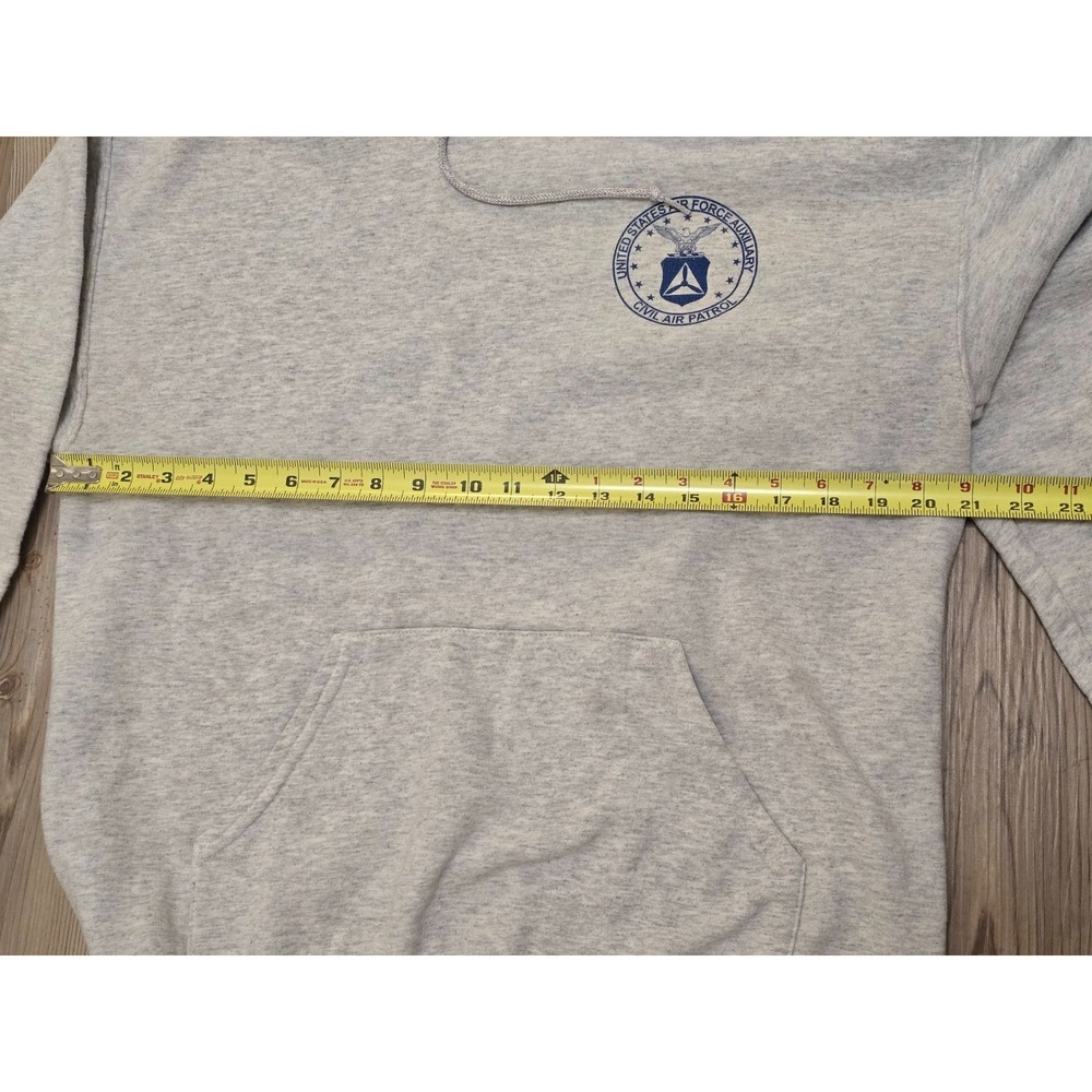 Vintage Civil Air Patrol United States Air Force Hoodie Adult Large Gray - Picture 6 of 8